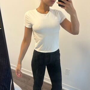 White T-Shirt double lined size medium